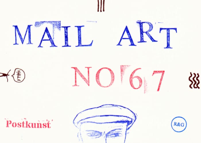 Postkarte Mail Art Arte Postale