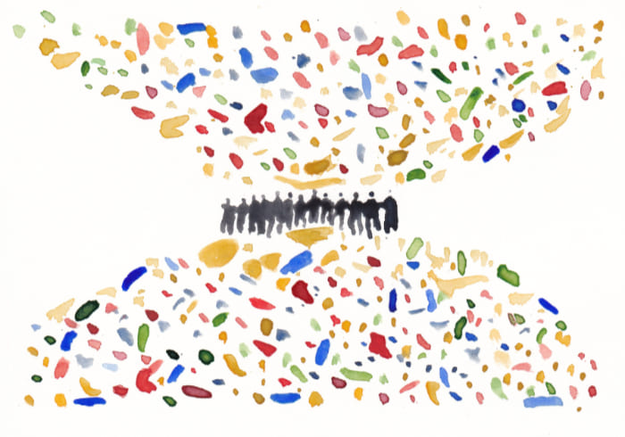 Postkarte Mail Art Arte Postale