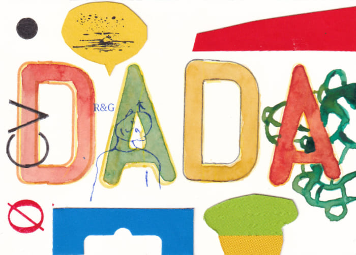 Postkarte Mail Art Arte Postale