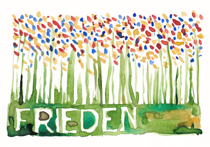 Postkarte Mail Art Arte Postale