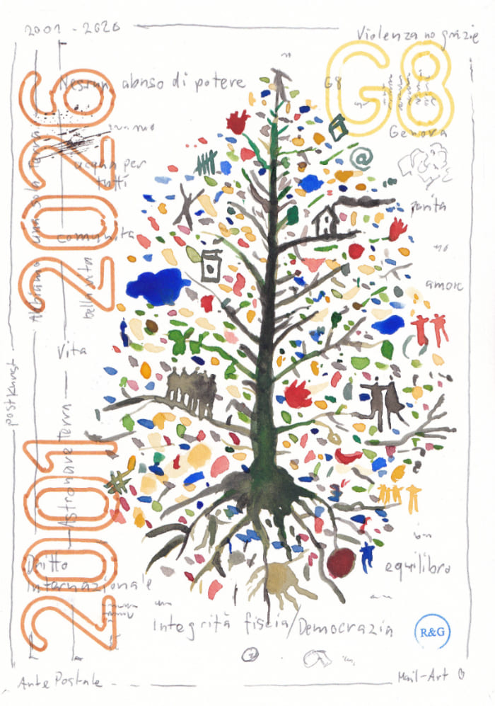 Postkarte Mail Art Arte Postale