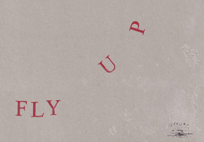 Fly up Postkarte Mail Art Arte Postale