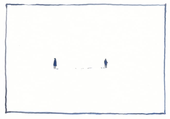 Aquarell - Postkarte Mail Art Arte Postale